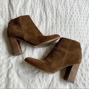 Ivanka Trump brown suede booties